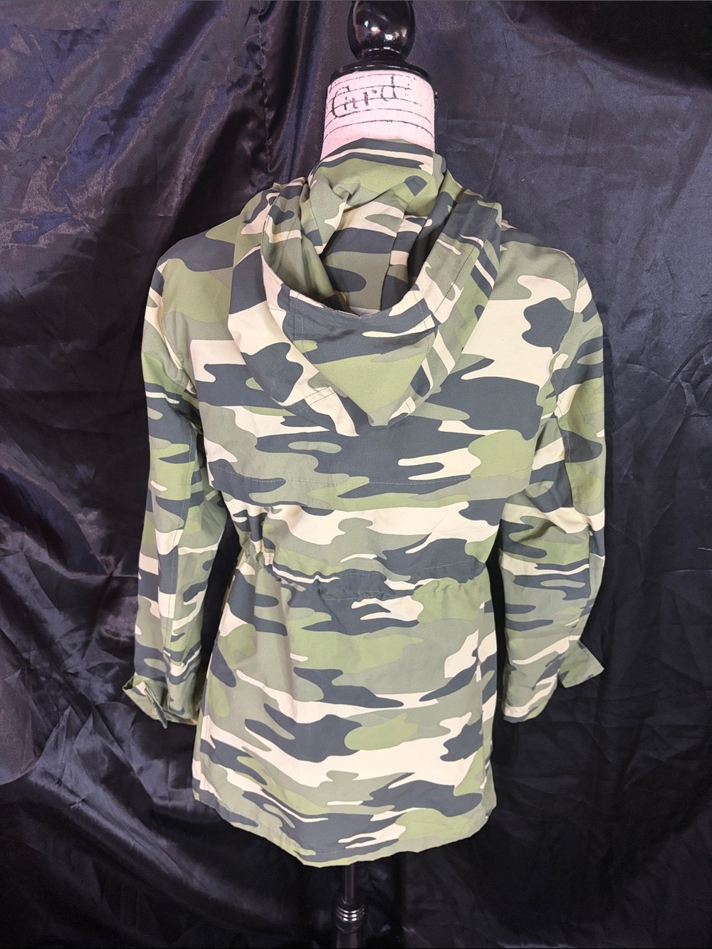 Crown & Ivy Camo Utility Jacket Hooded Lightweight Coat EUC Sz M - Picture 6 of 8